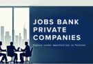 Jobs Bank Private Companies in Pakistan – Career Opportunities thumbnail showing business professionals, city skyline, and industry icons for banking, IT, marketing, and HR.