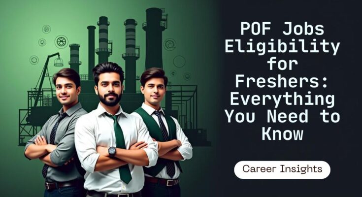 POF Jobs Eligibility for Freshers – Pakistani graduates career opportunities in Pakistan Ordnance Factories.