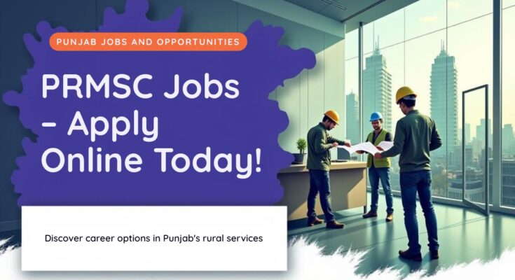 Punjab Rural Municipal Services Company Jobs 2025 – Apply online for PRMSC careers in engineering, finance, administration, and development.