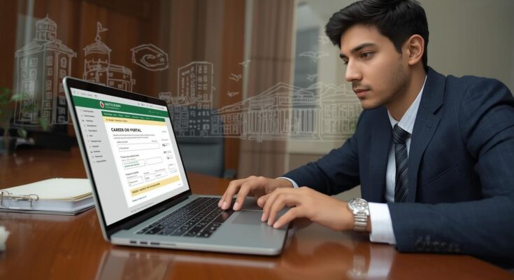 Candidate applying online for NBP Jobs 2025 through the National Bank of Pakistan careers portal.